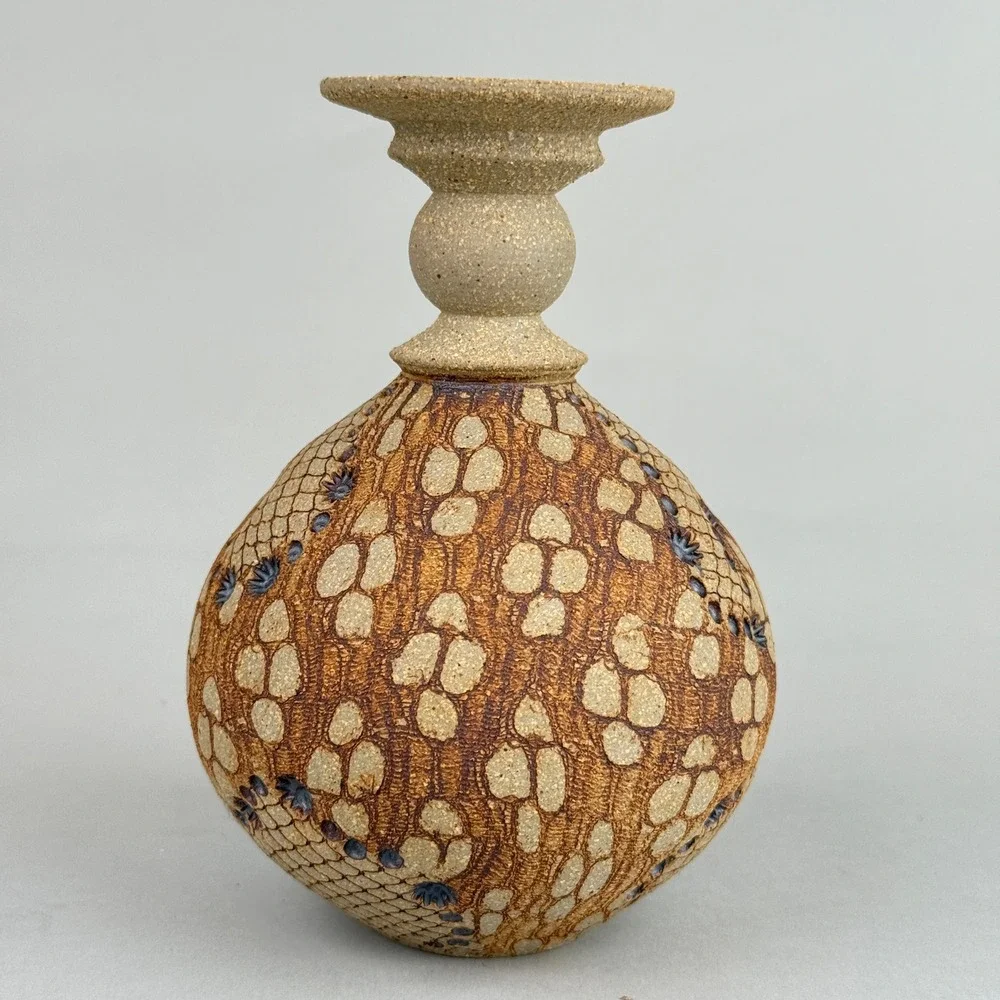 Don McWhorter‎ Studio Pottery Bud Vase Signed 1988 Art Pottery